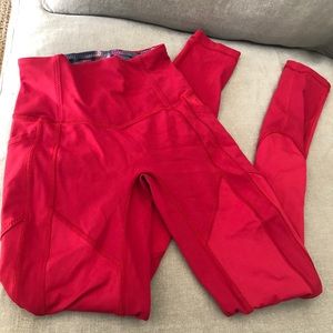 Used Lululemon Red Leggins Size 2